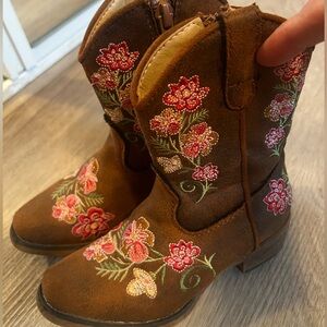 Roper Toddler Girls’ Juliet Western Cowboy Boots - Snip Toe